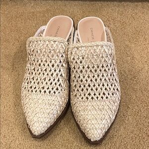 Chinese Laundry Beige Woven Mules
